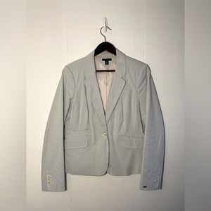 Tommy Hilfiger light blue and white striped blazer